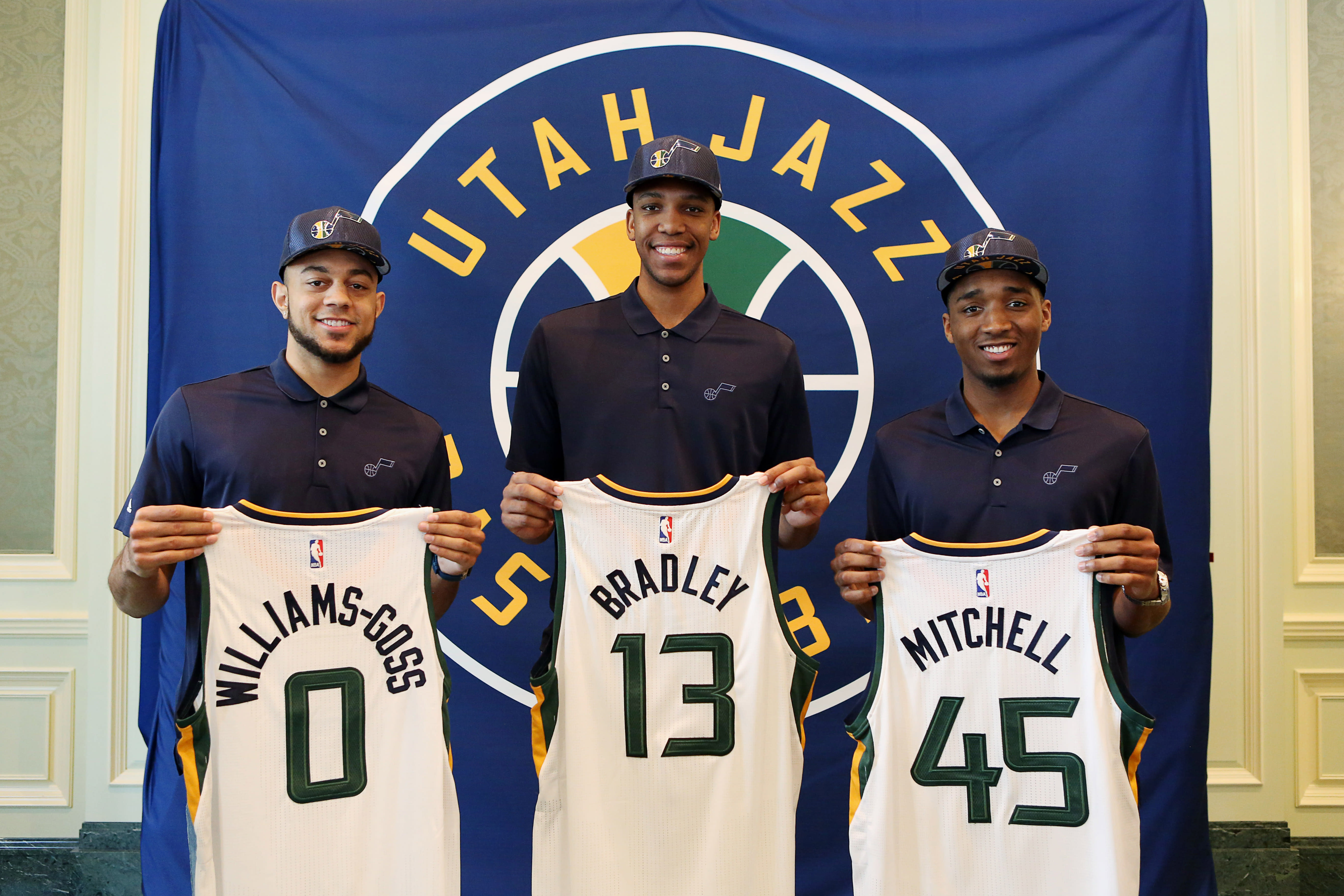 Donovan Mitchell Tony Bradley Utah Jazz 2017 NBA Draft