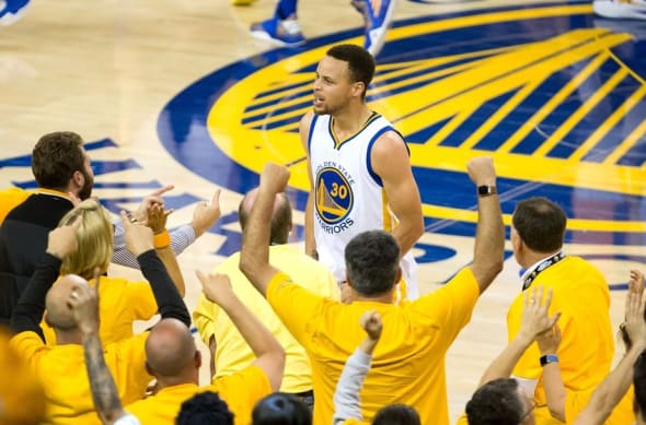 Stephen Curry Golden State Warriors Western Conference Finals NBA Playoffs